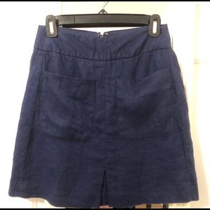 Loft Navy Blue Skirt